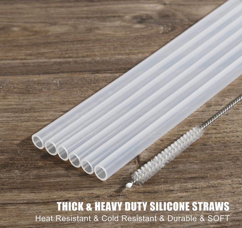 Greant [6-Pack] Replacement Straws Compatible with LIFEFACTORY Straw Cap Water Bottle - 12oz, 16oz, 22oz (165mm (compatible with 12 Ounce Lifefactory Bottles)) - Image 5